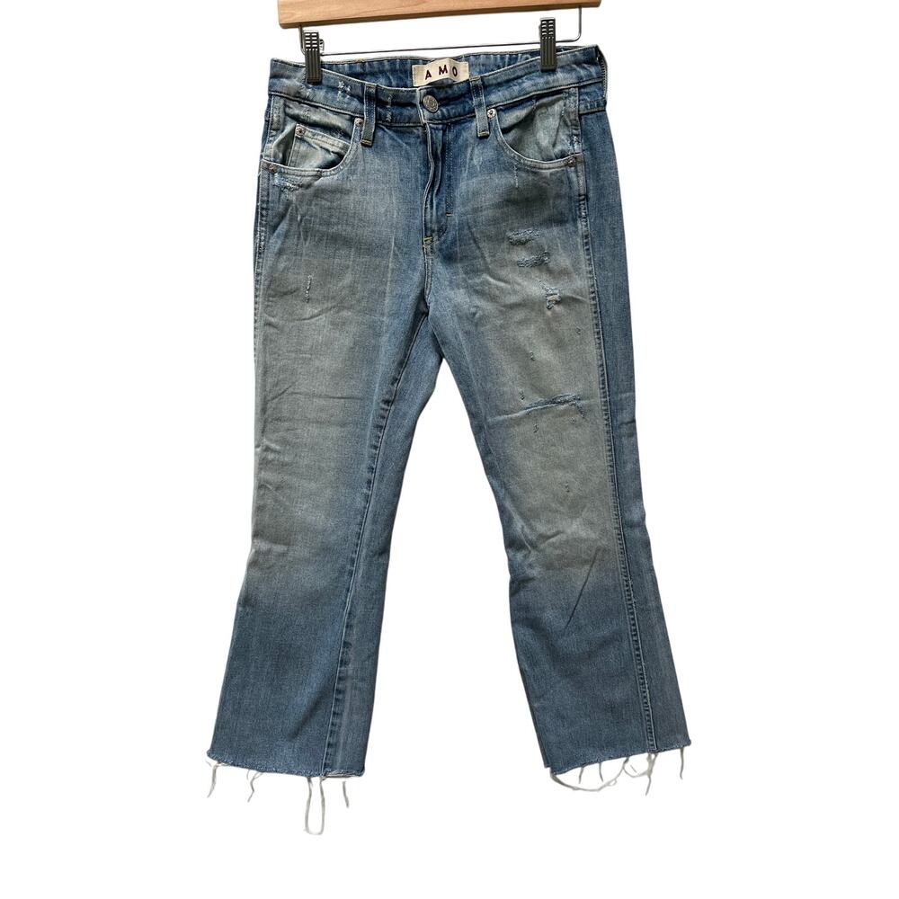 AMO Denim Kick Crop Keans Size 27 in sweet cheeks